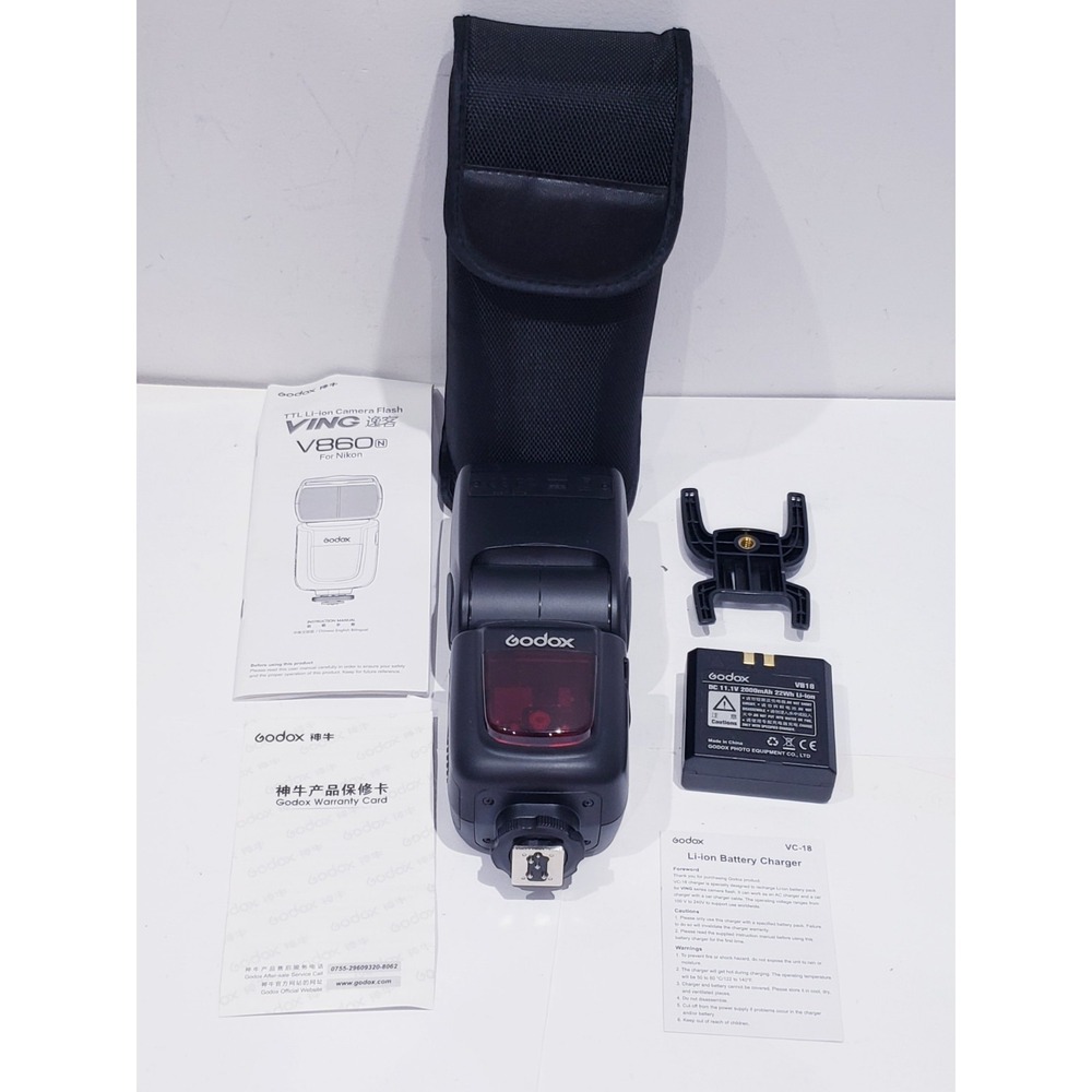 Godox VING V860 N Flash For Nikon - Missing Battery Charger